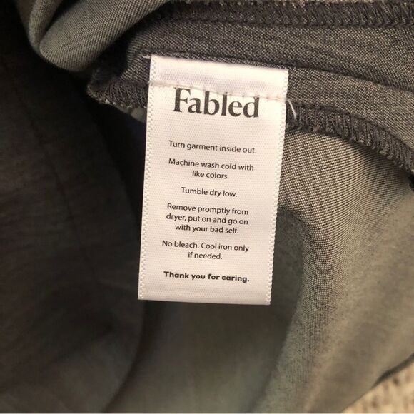 FABLED Boat Neck One-Pocket Scrub Top grey  XL #809 - Picture 8 of 8